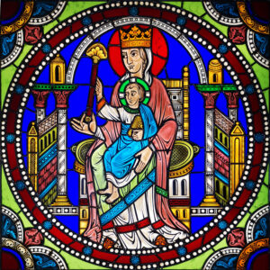 Maria e il bimbo ricevono i Magi